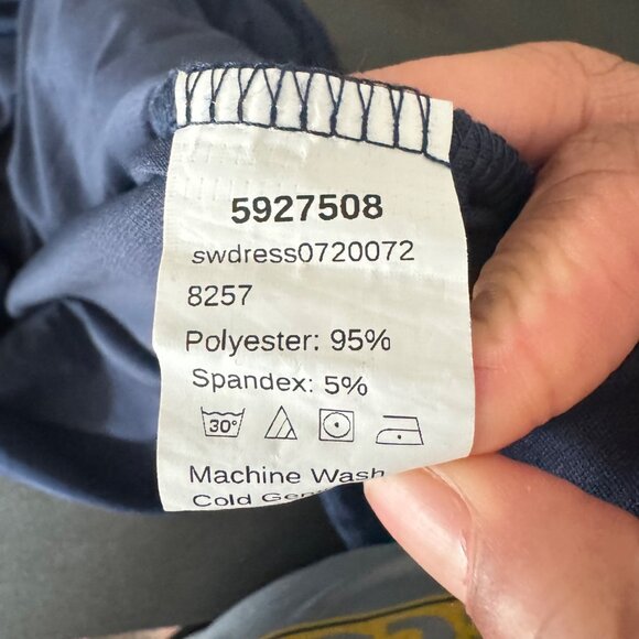 🟣 SHEIN Womens Blue Ruched Side Long Sleeve Dress Size Extra Large - Picture 3 of 7